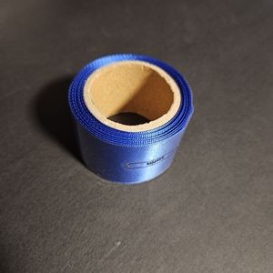 blue satin ribbon
